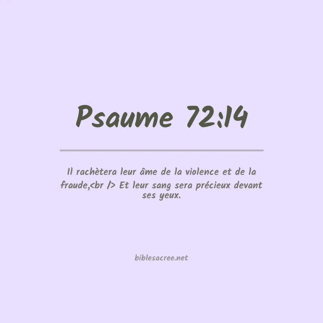Psaume - 72:14