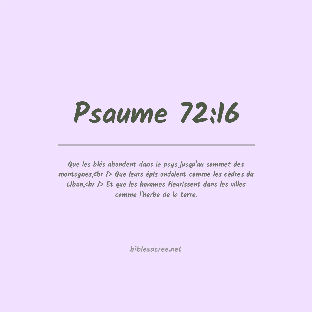 Psaume - 72:16