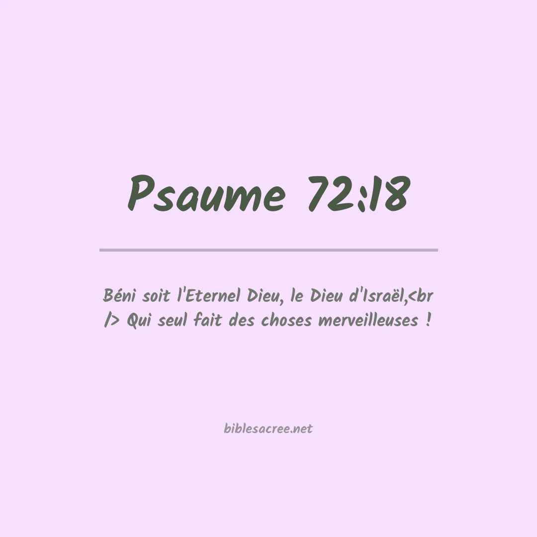 Psaume - 72:18