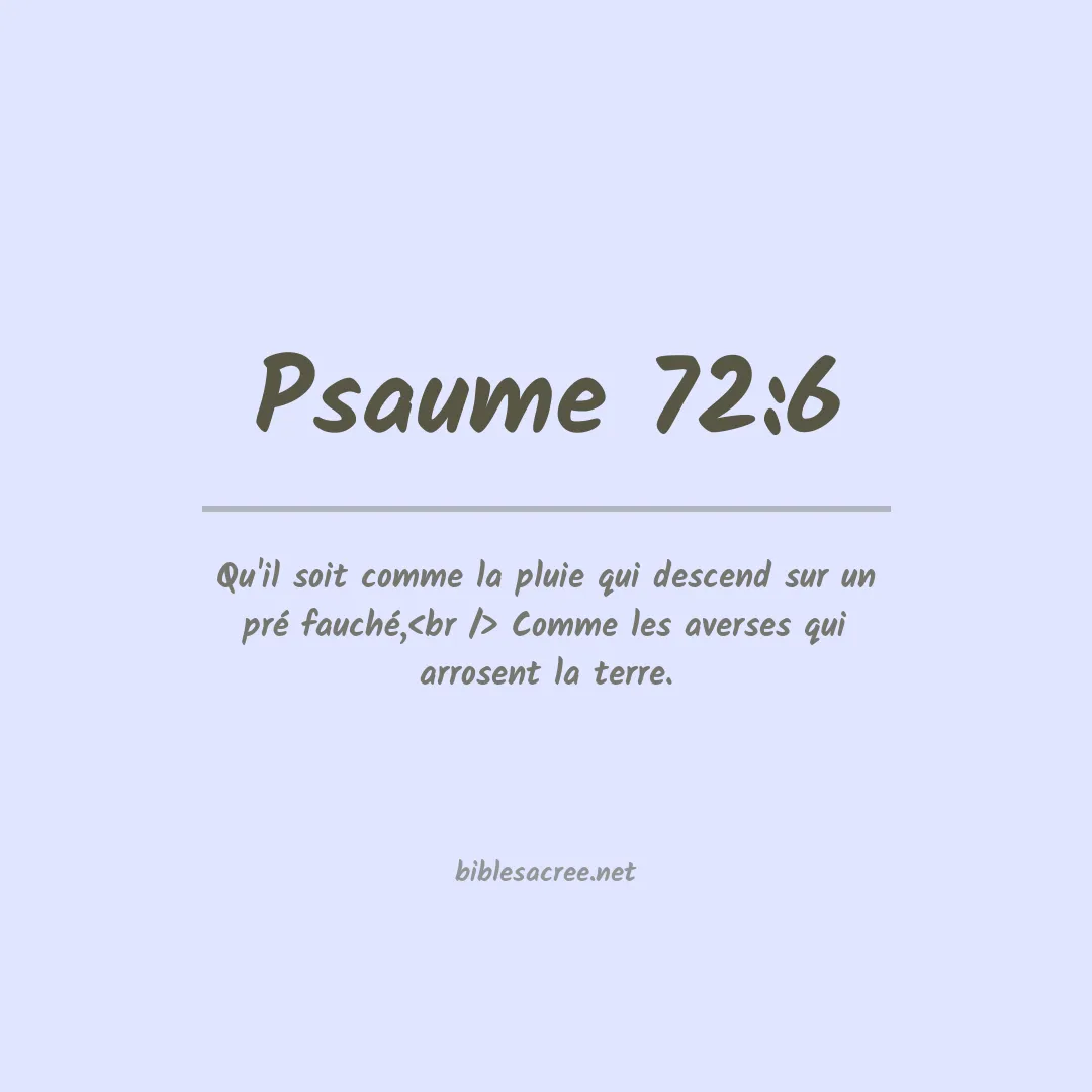 Psaume - 72:6