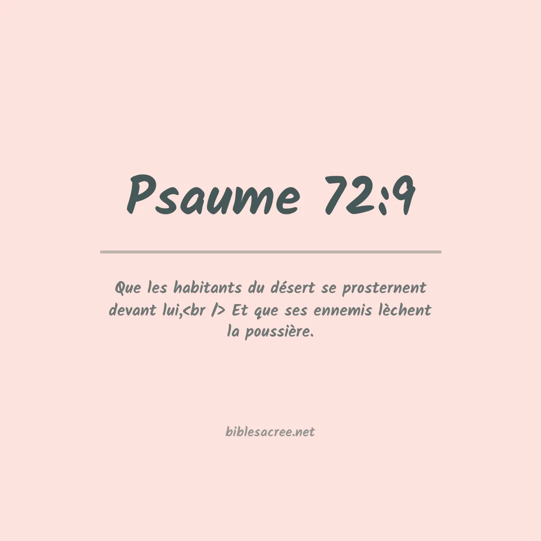 Psaume - 72:9