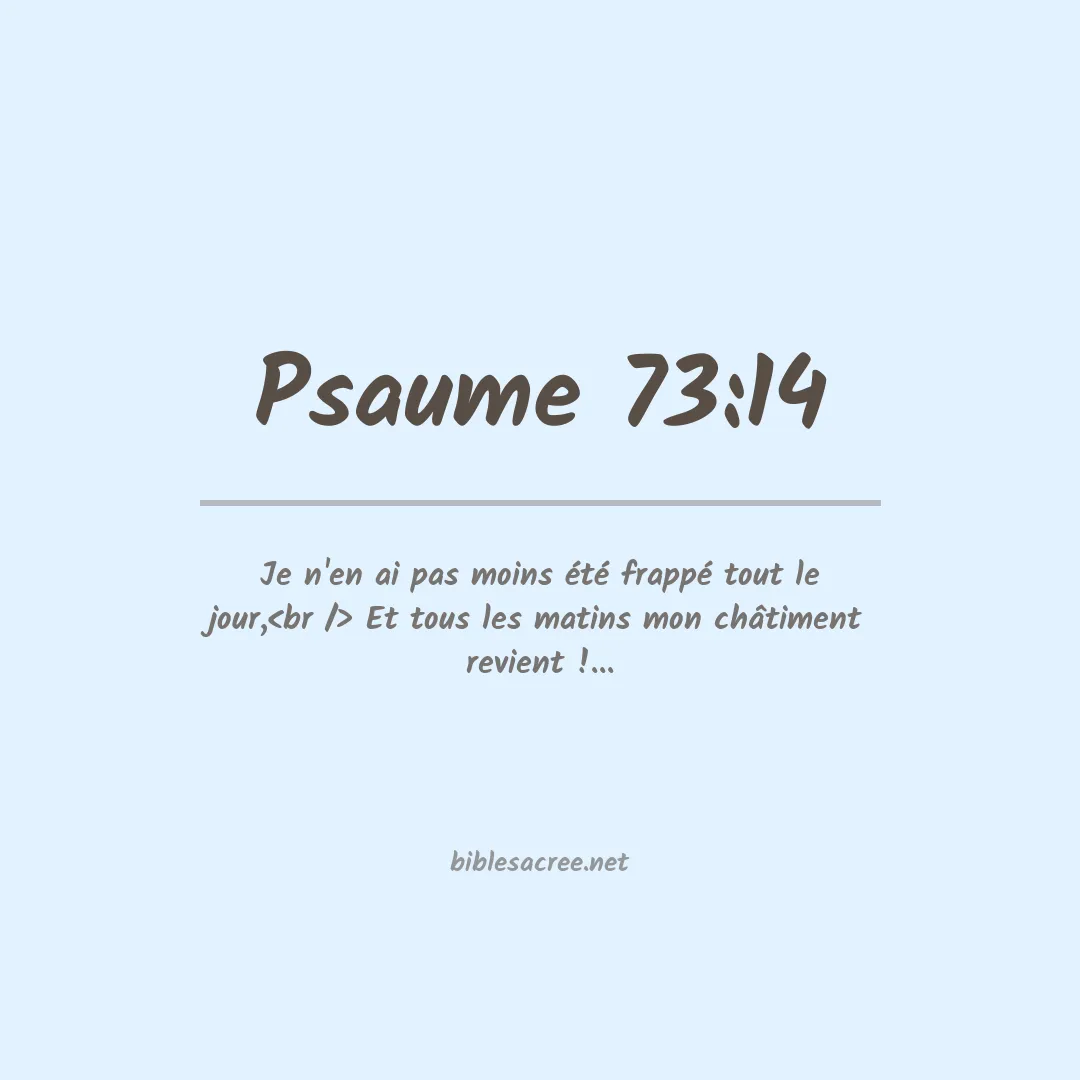 Psaume - 73:14