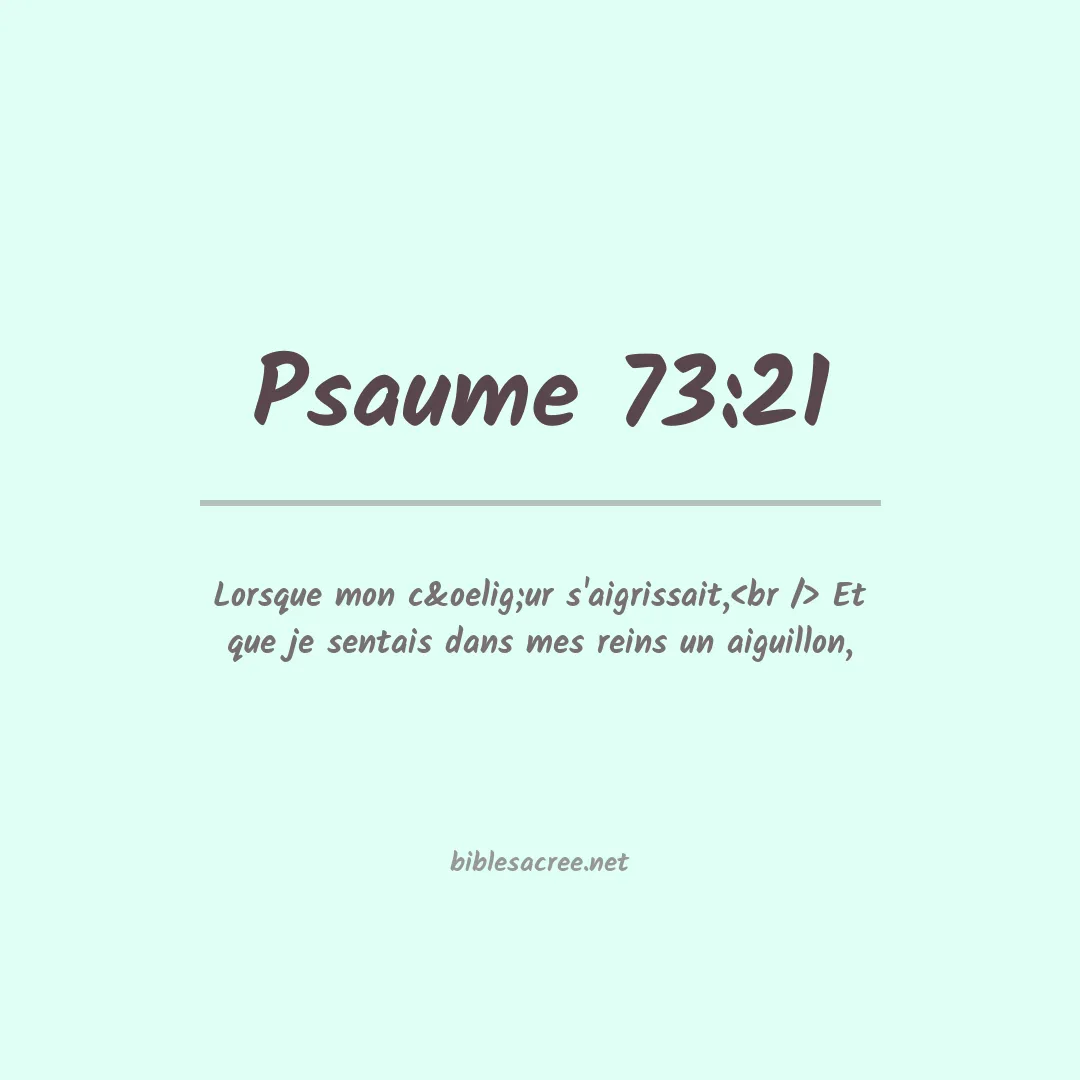 Psaume - 73:21