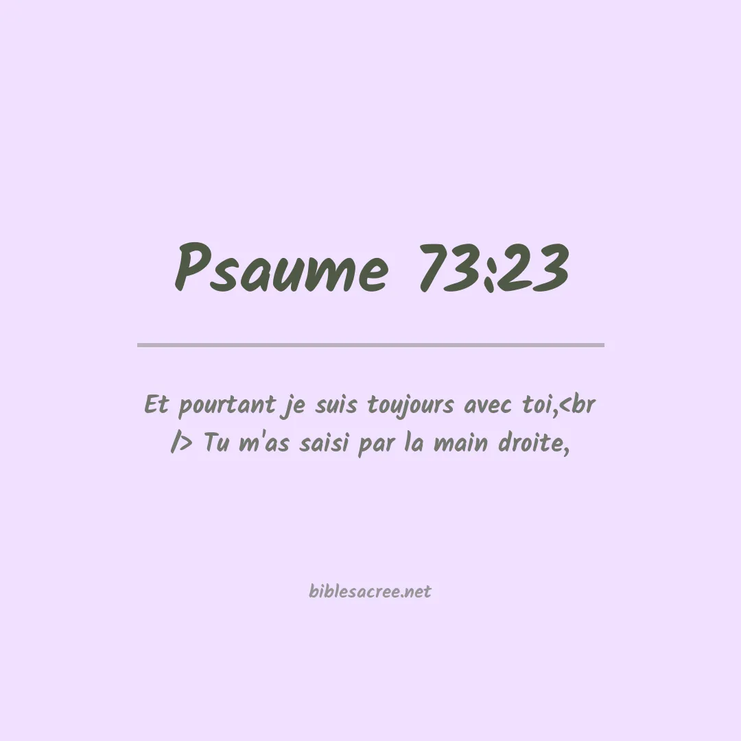Psaume - 73:23