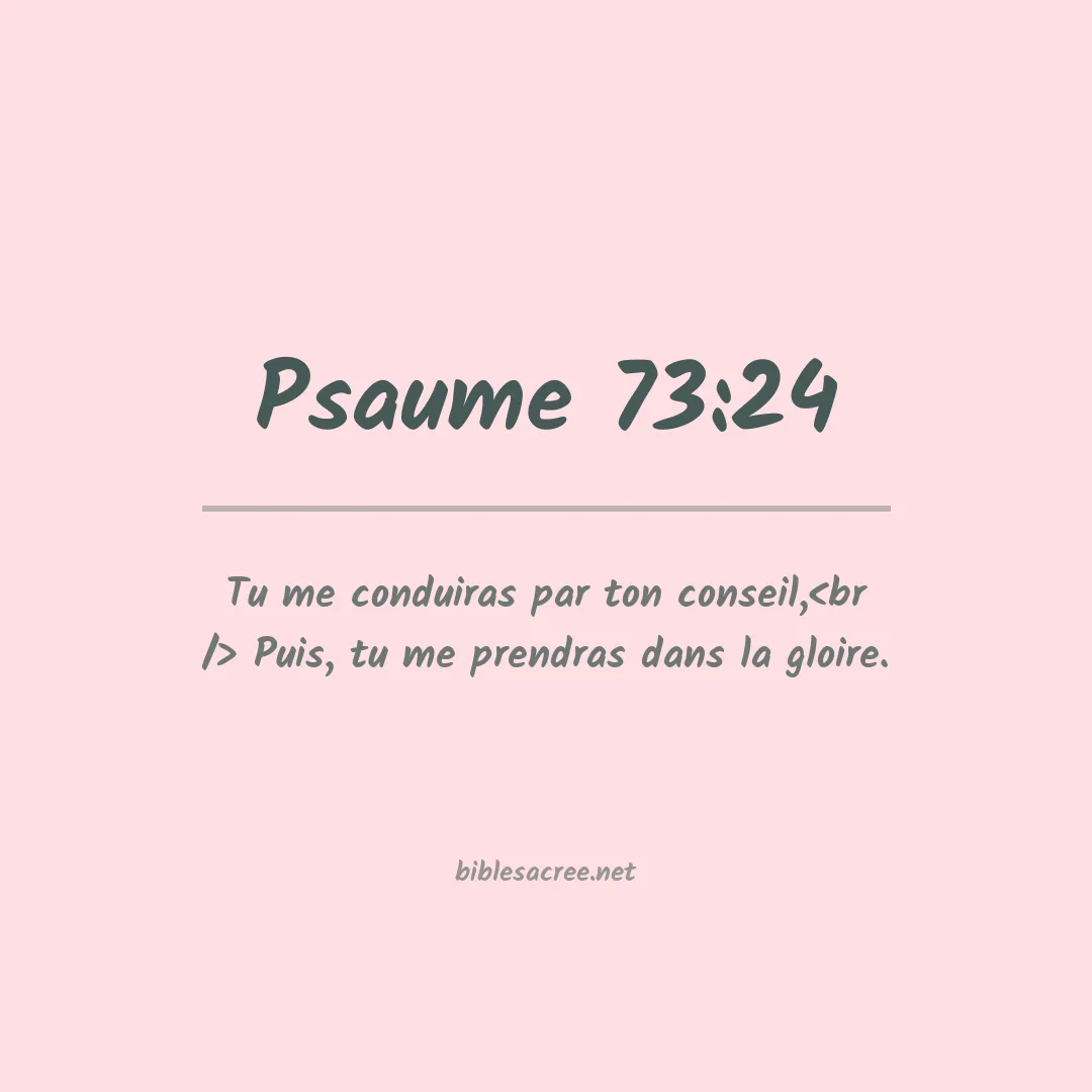 Psaume - 73:24