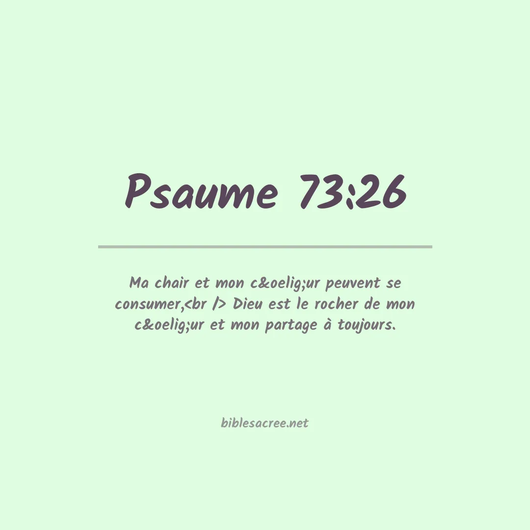 Psaume - 73:26