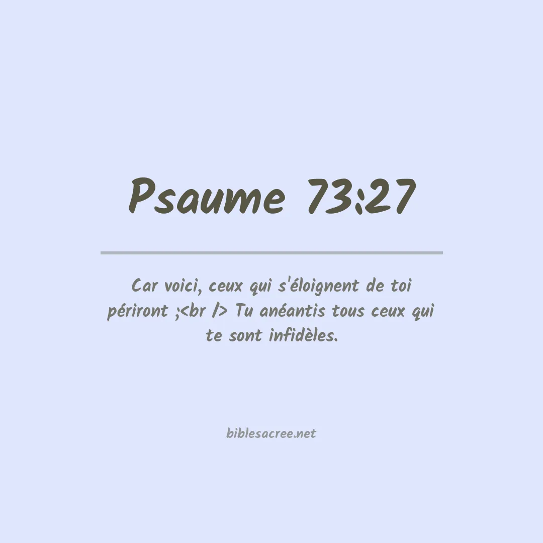 Psaume - 73:27