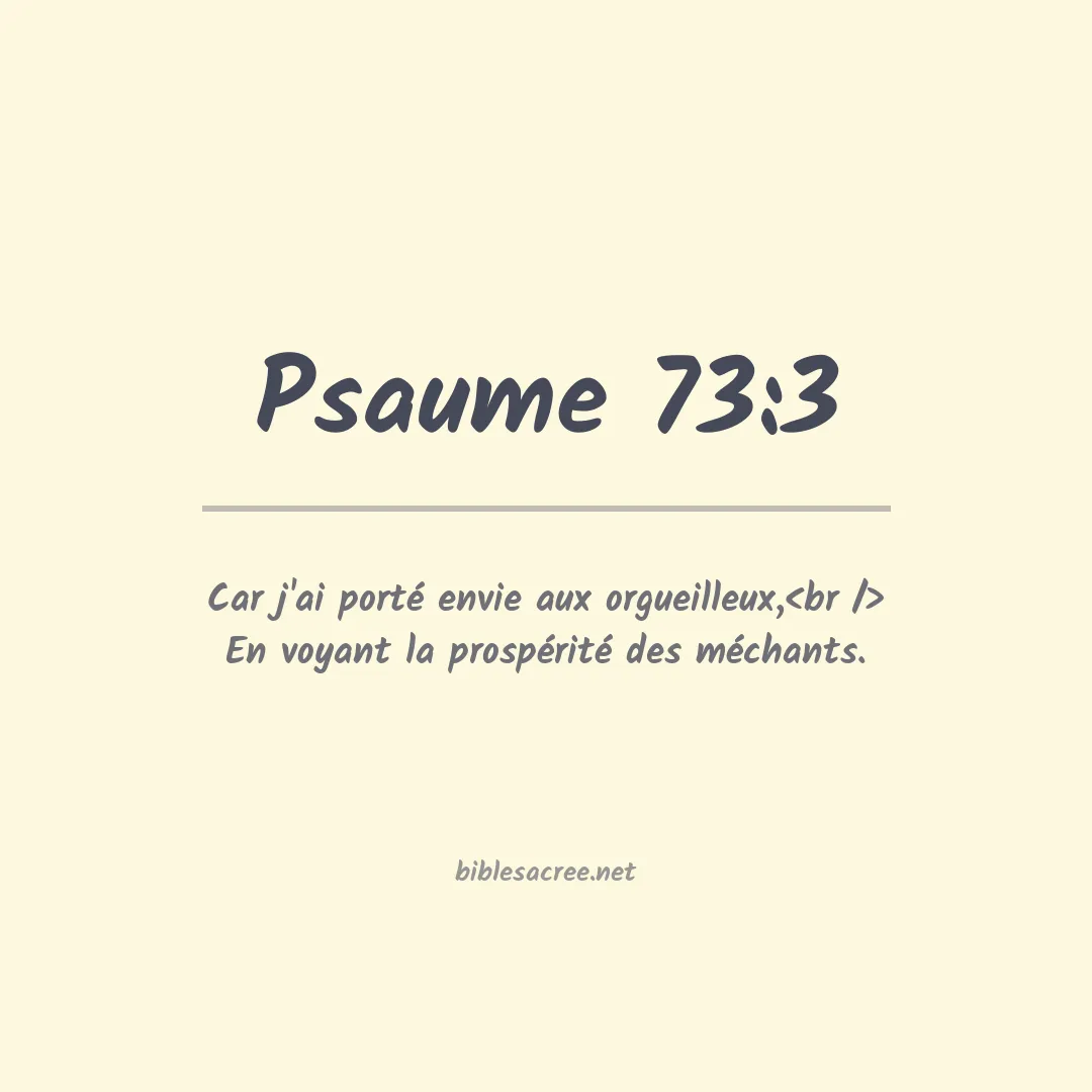 Psaume - 73:3