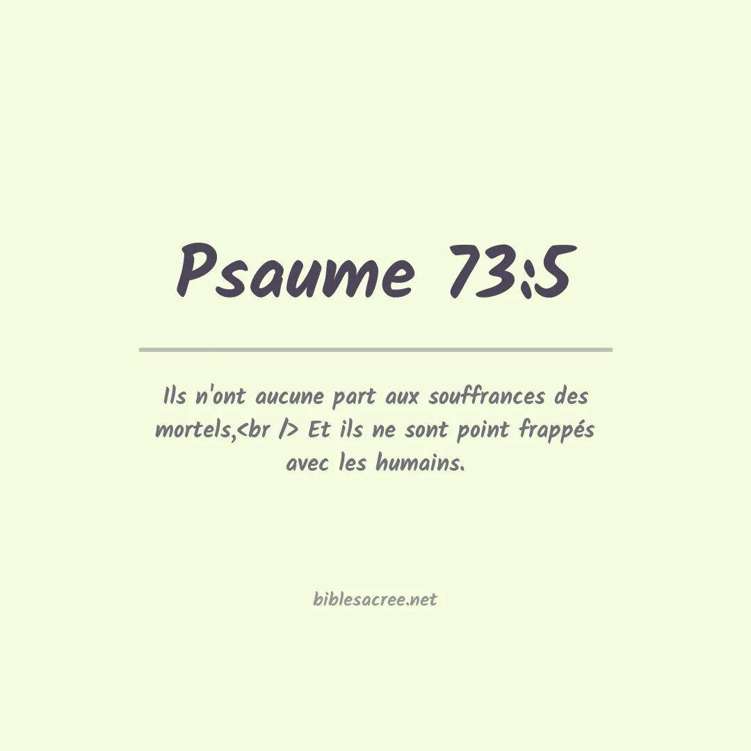 Psaume - 73:5