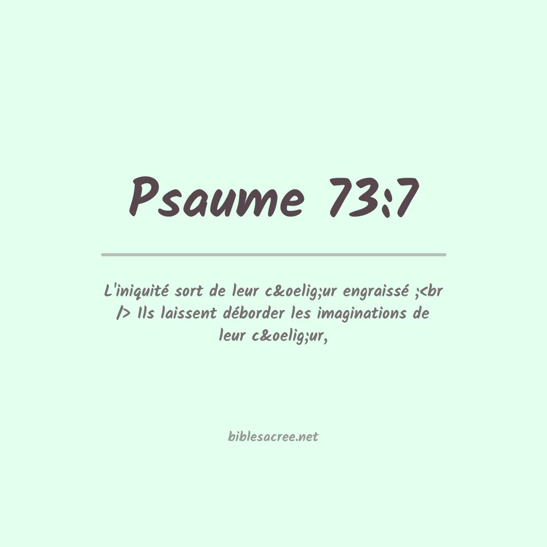 Psaume - 73:7
