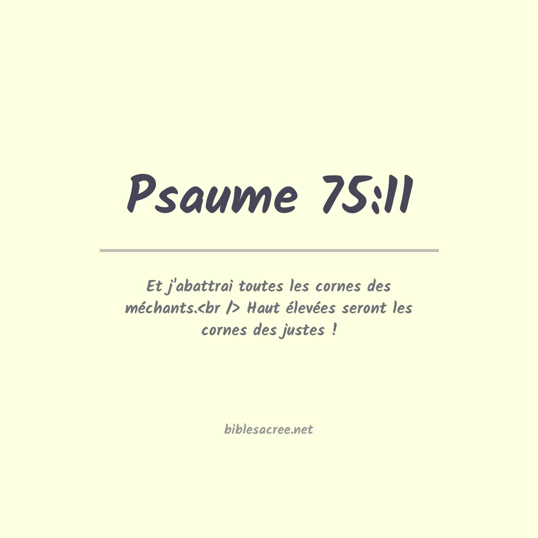 Psaume - 75:11