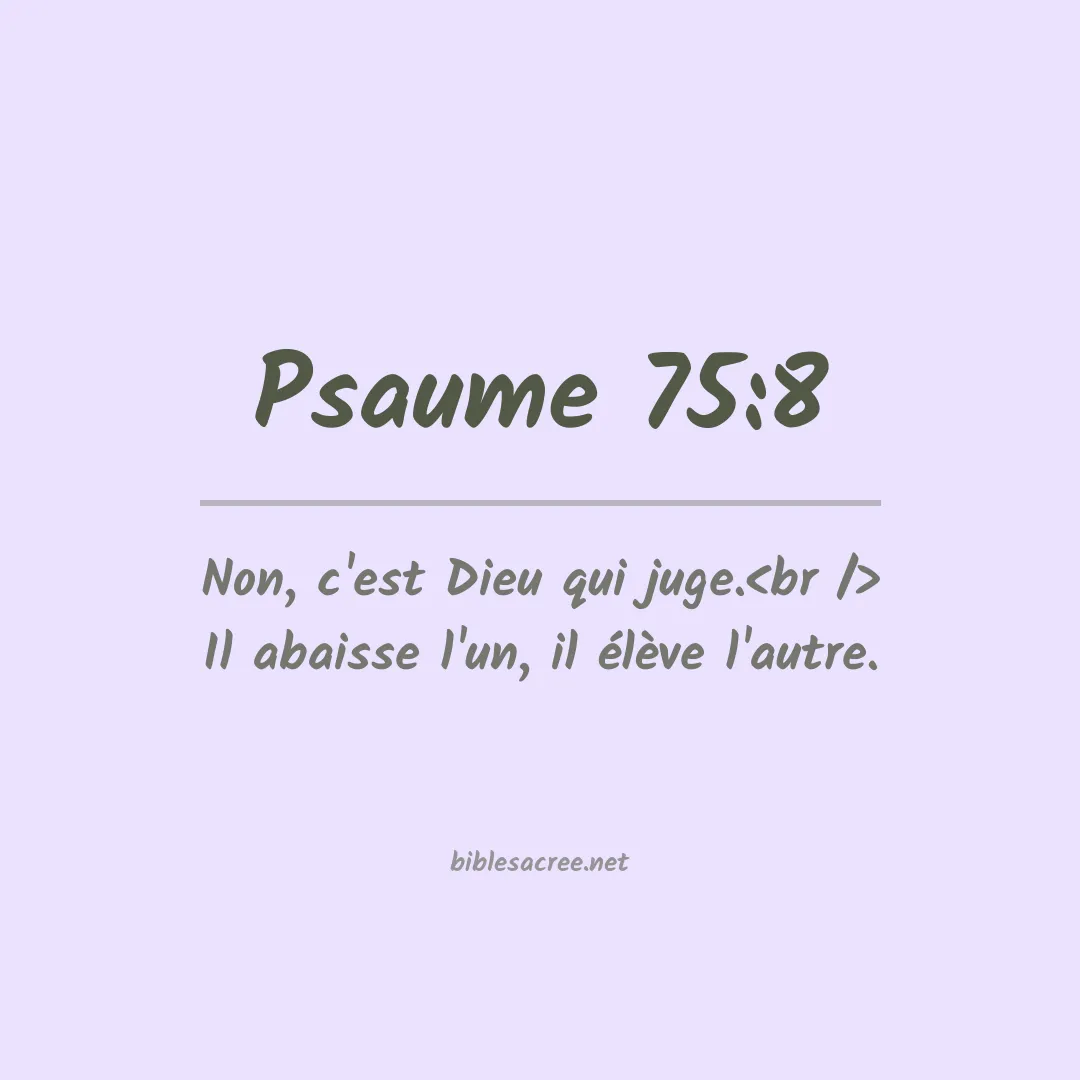 Psaume - 75:8