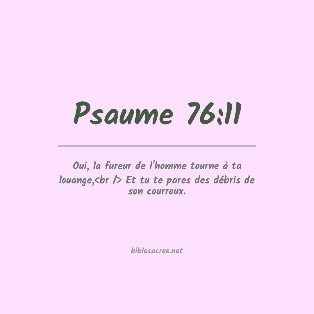 Psaume - 76:11