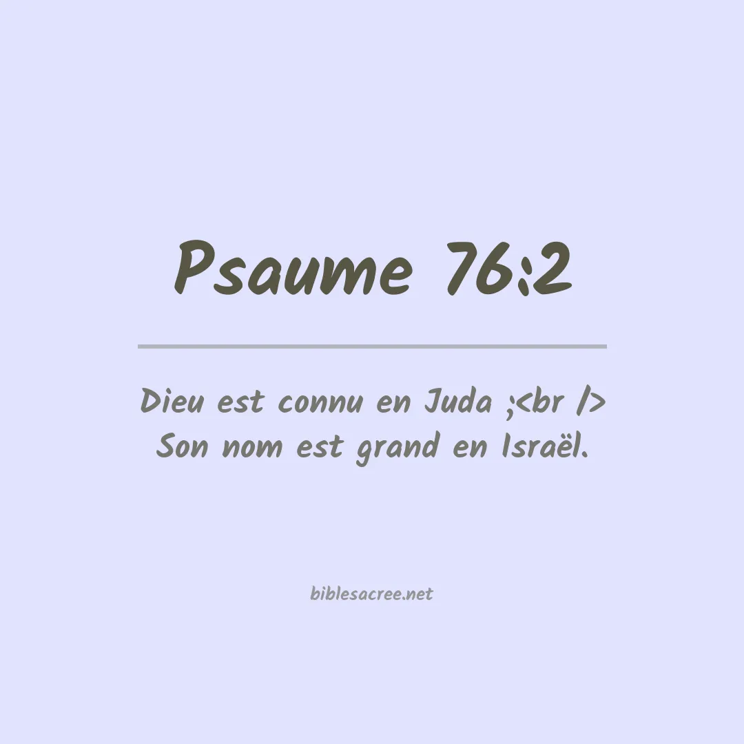 Psaume - 76:2