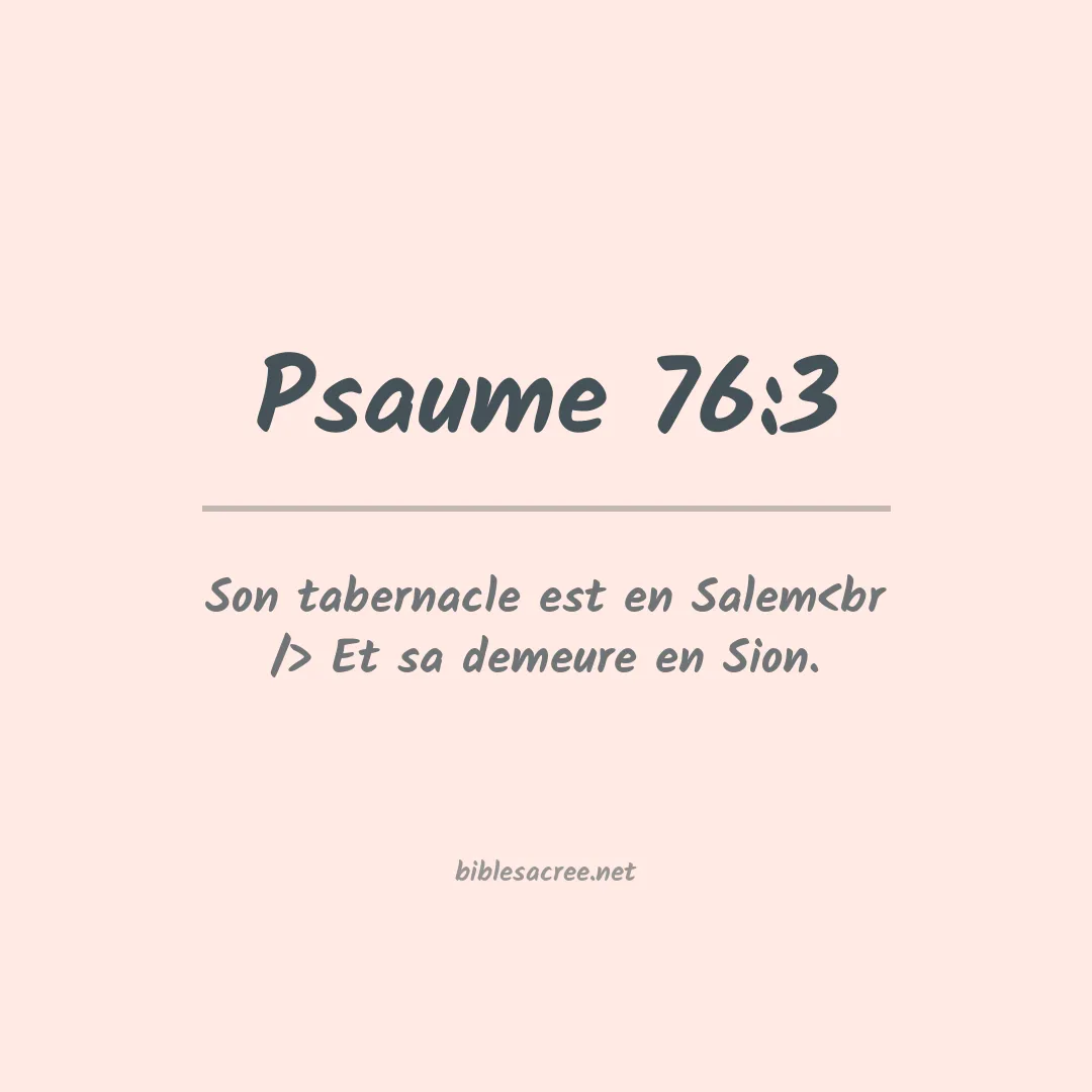 Psaume - 76:3