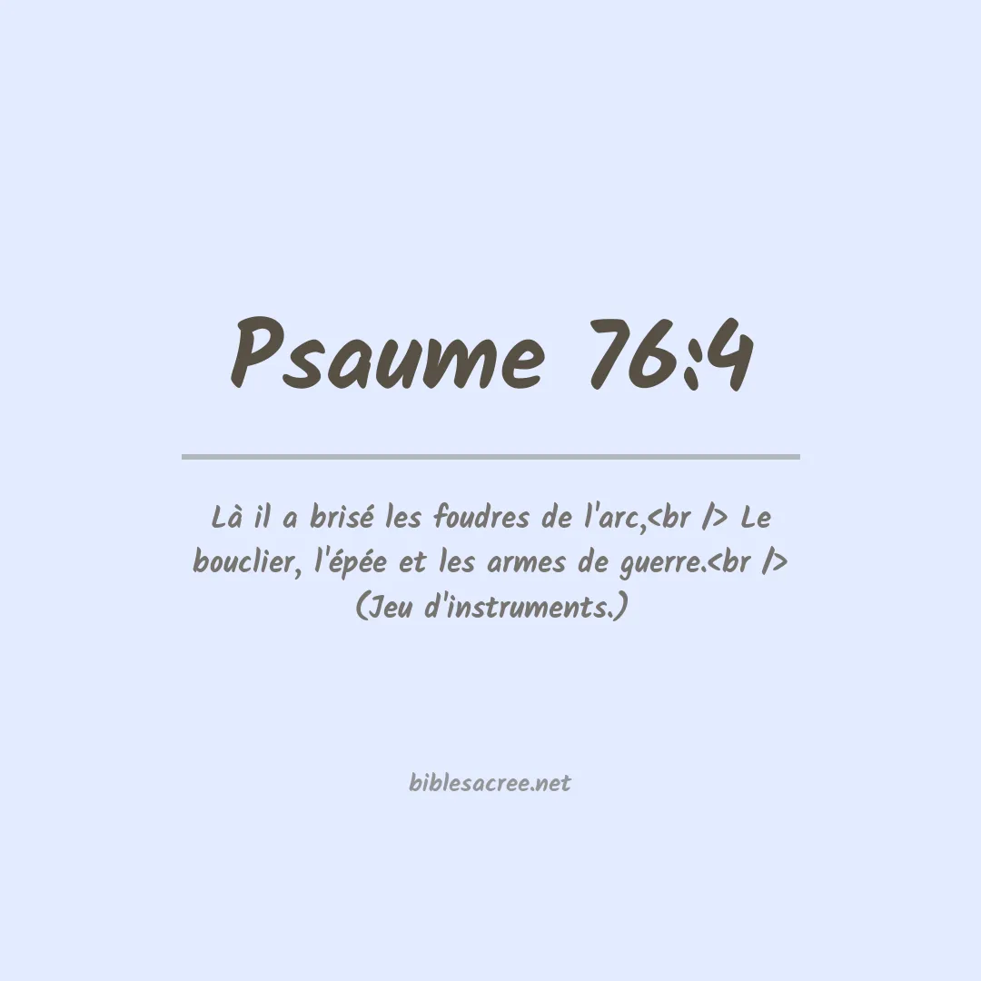 Psaume - 76:4