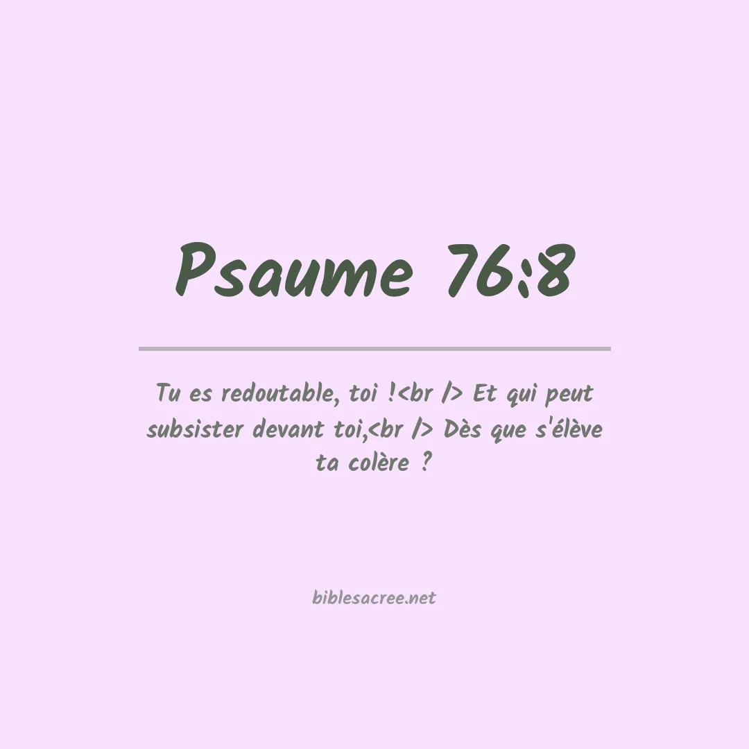 Psaume - 76:8