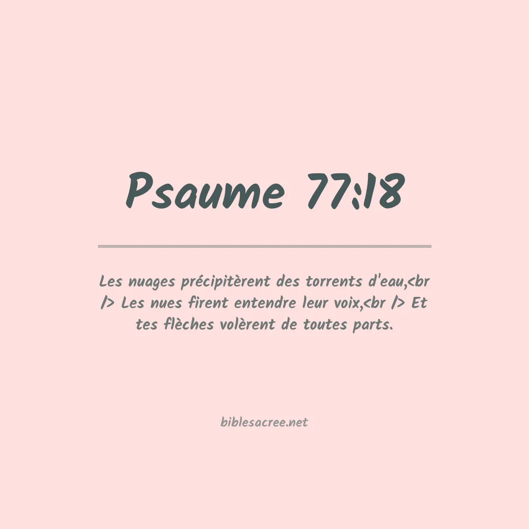 Psaume - 77:18