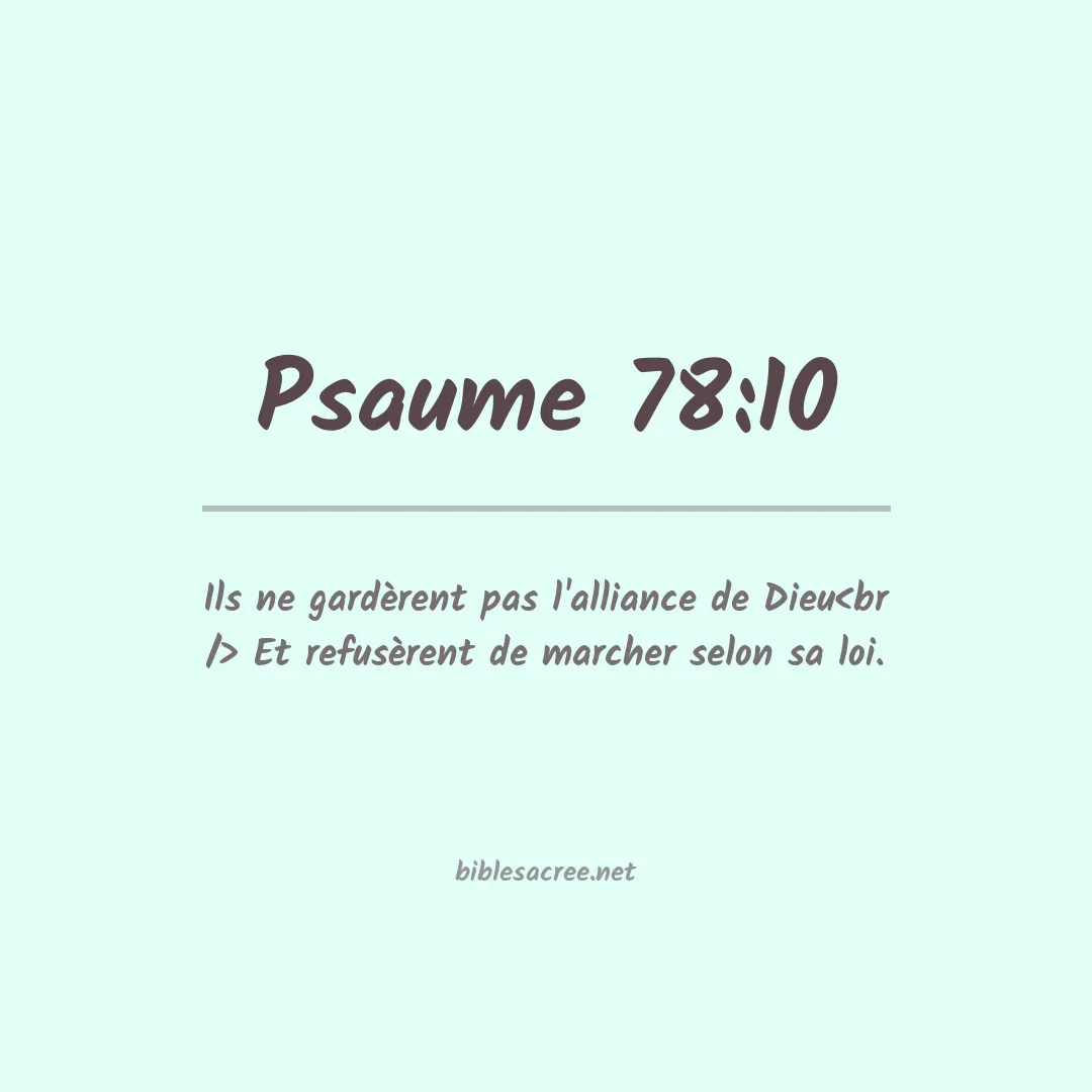 Psaume - 78:10