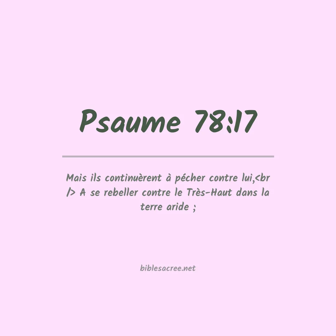 Psaume - 78:17