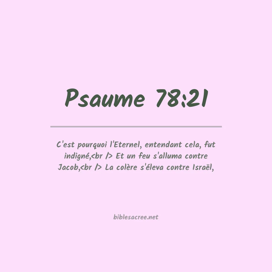 Psaume - 78:21