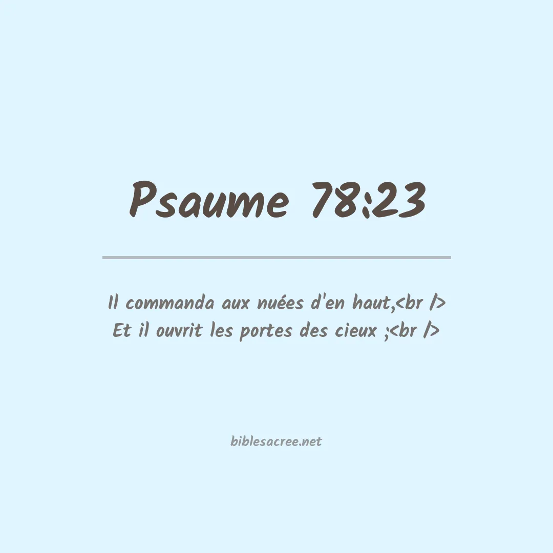 Psaume - 78:23