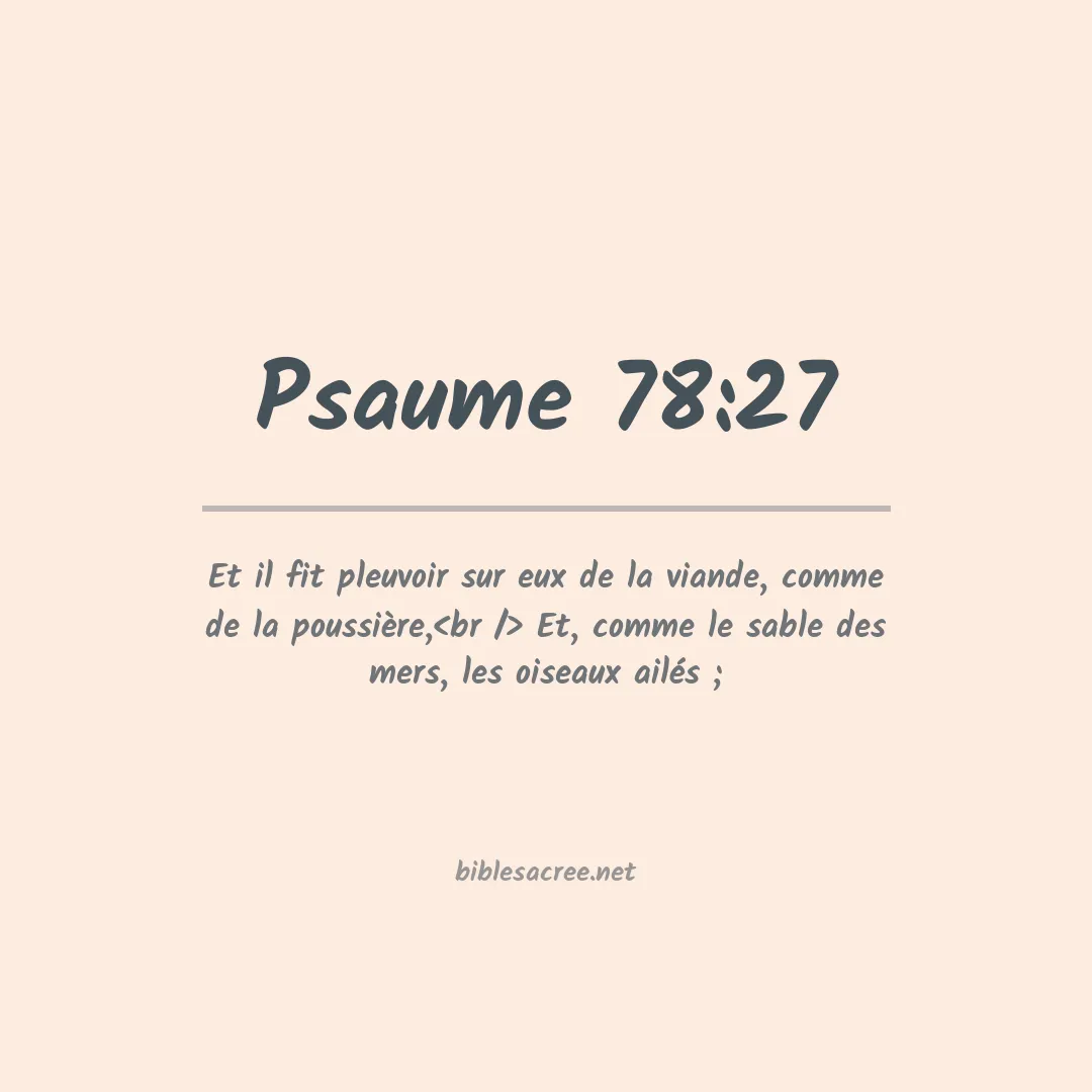 Psaume - 78:27
