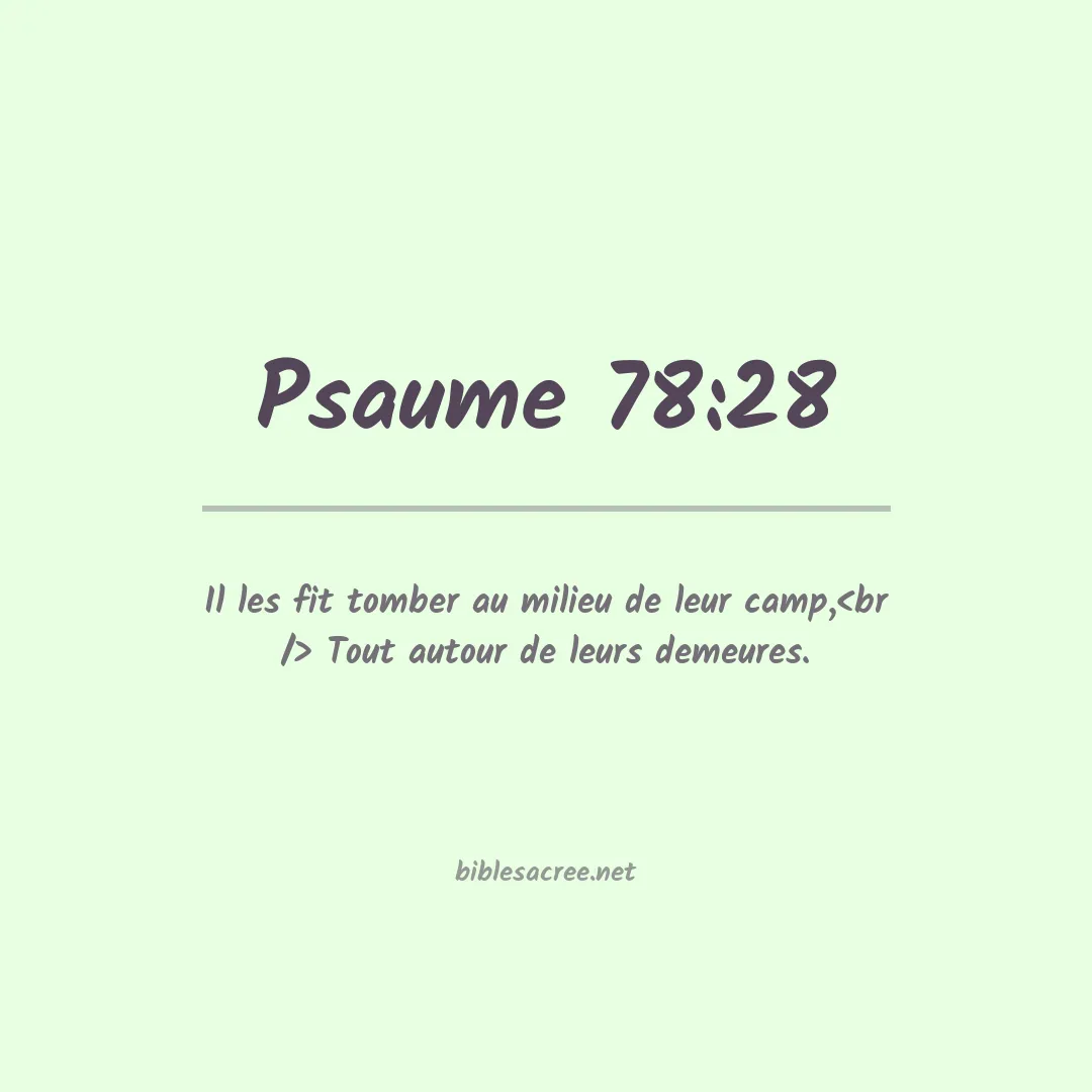 Psaume - 78:28