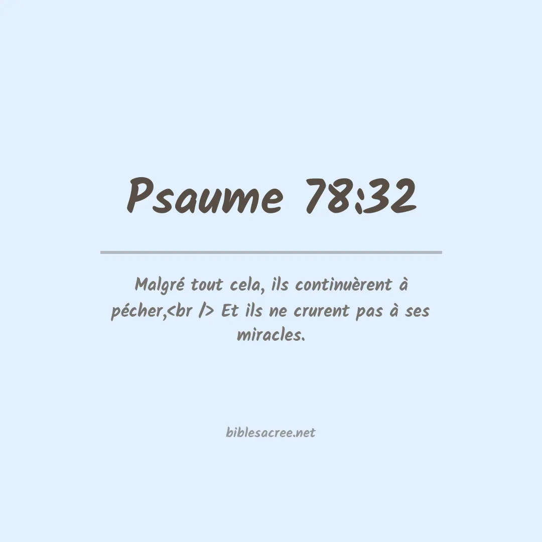 Psaume - 78:32