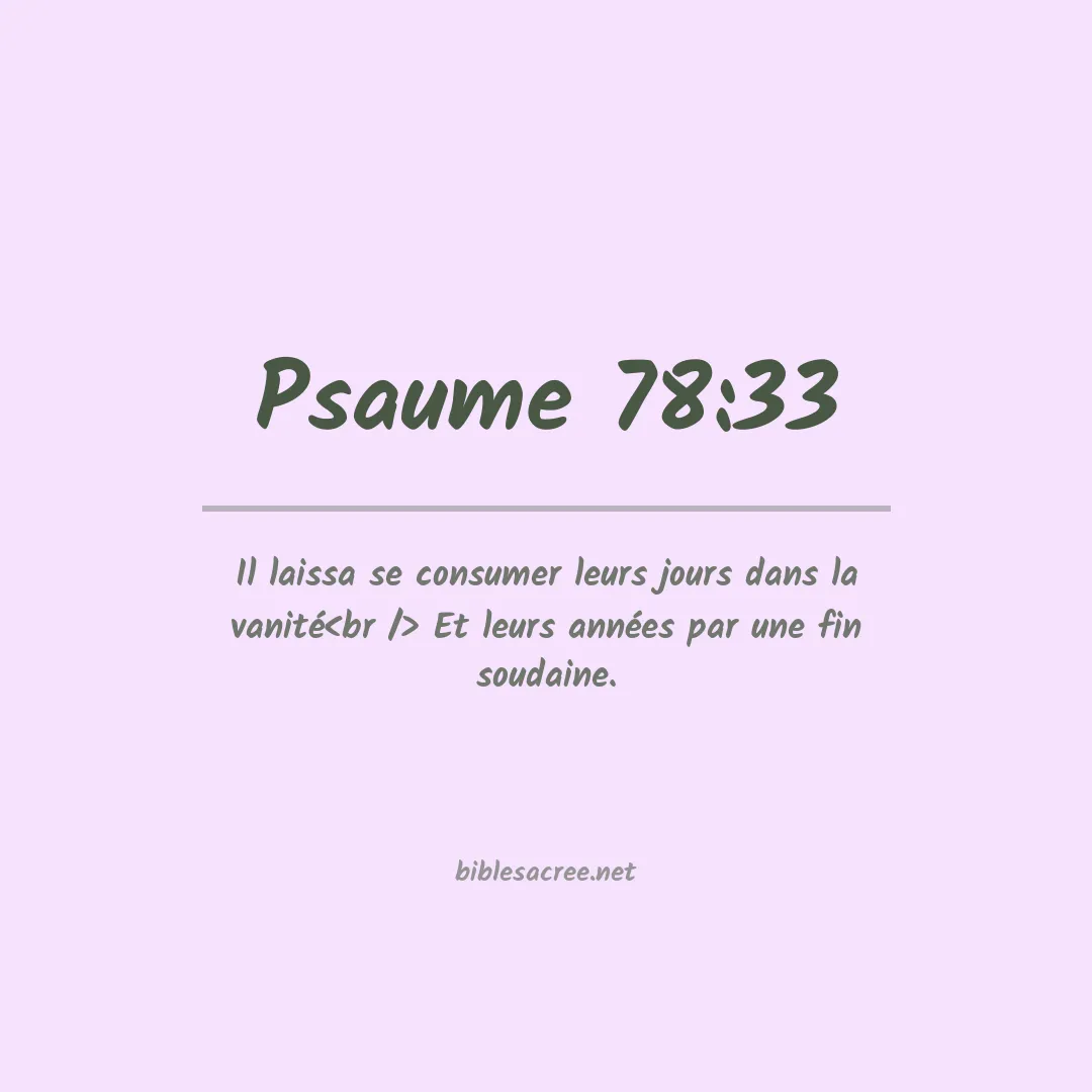 Psaume - 78:33