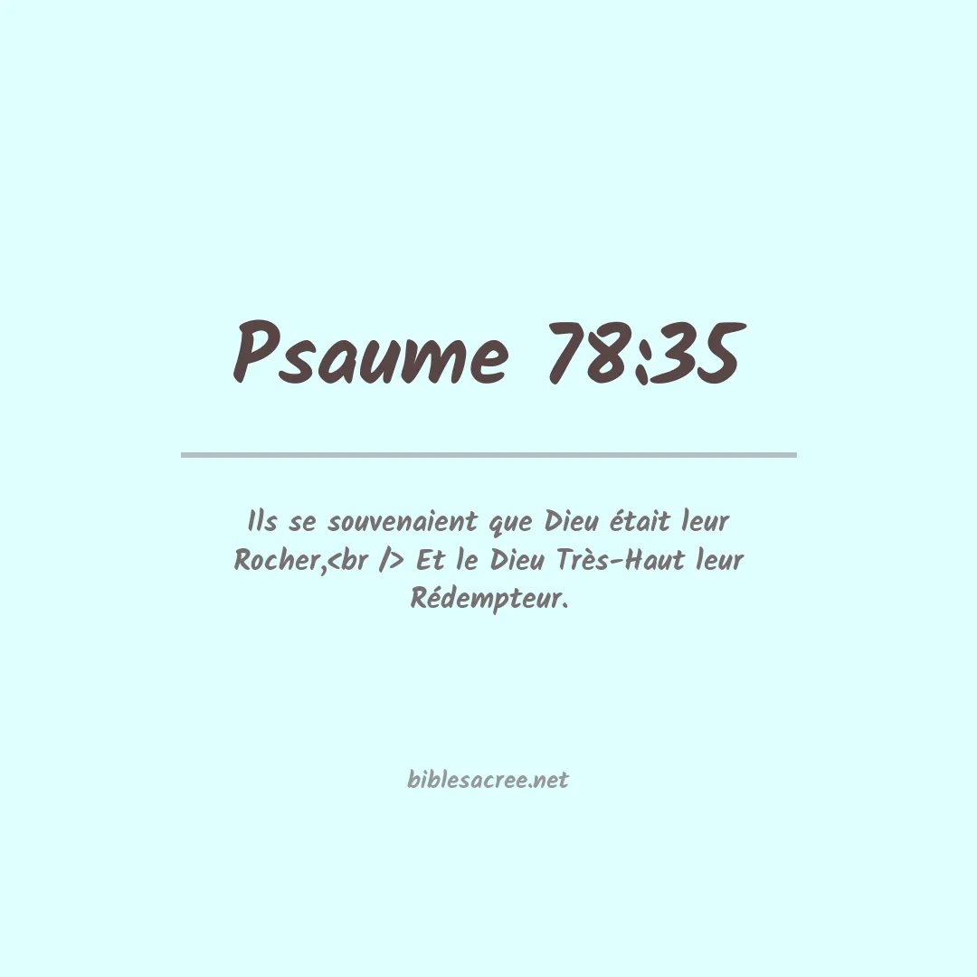 Psaume - 78:35