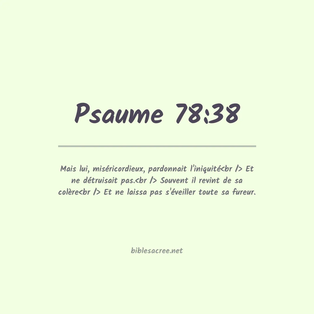 Psaume - 78:38