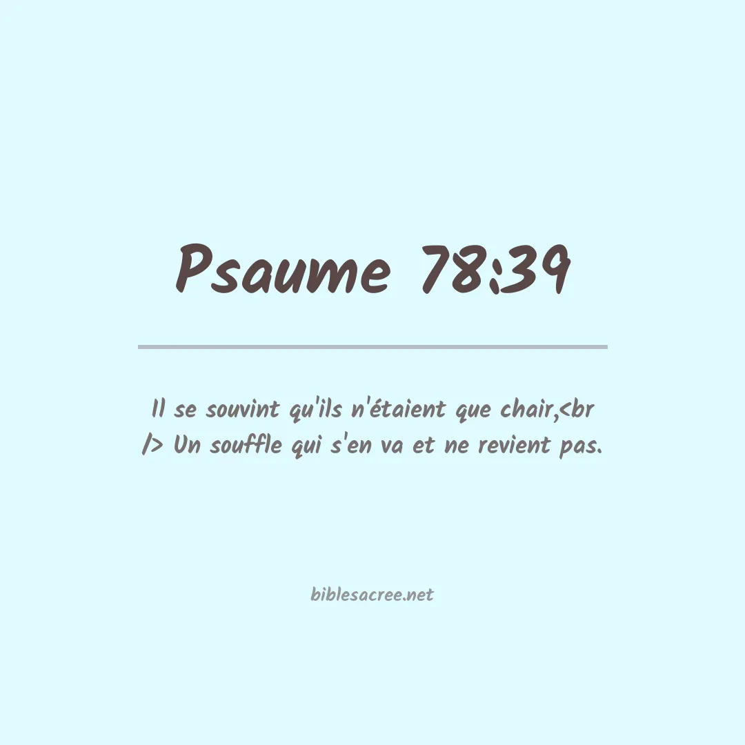 Psaume - 78:39