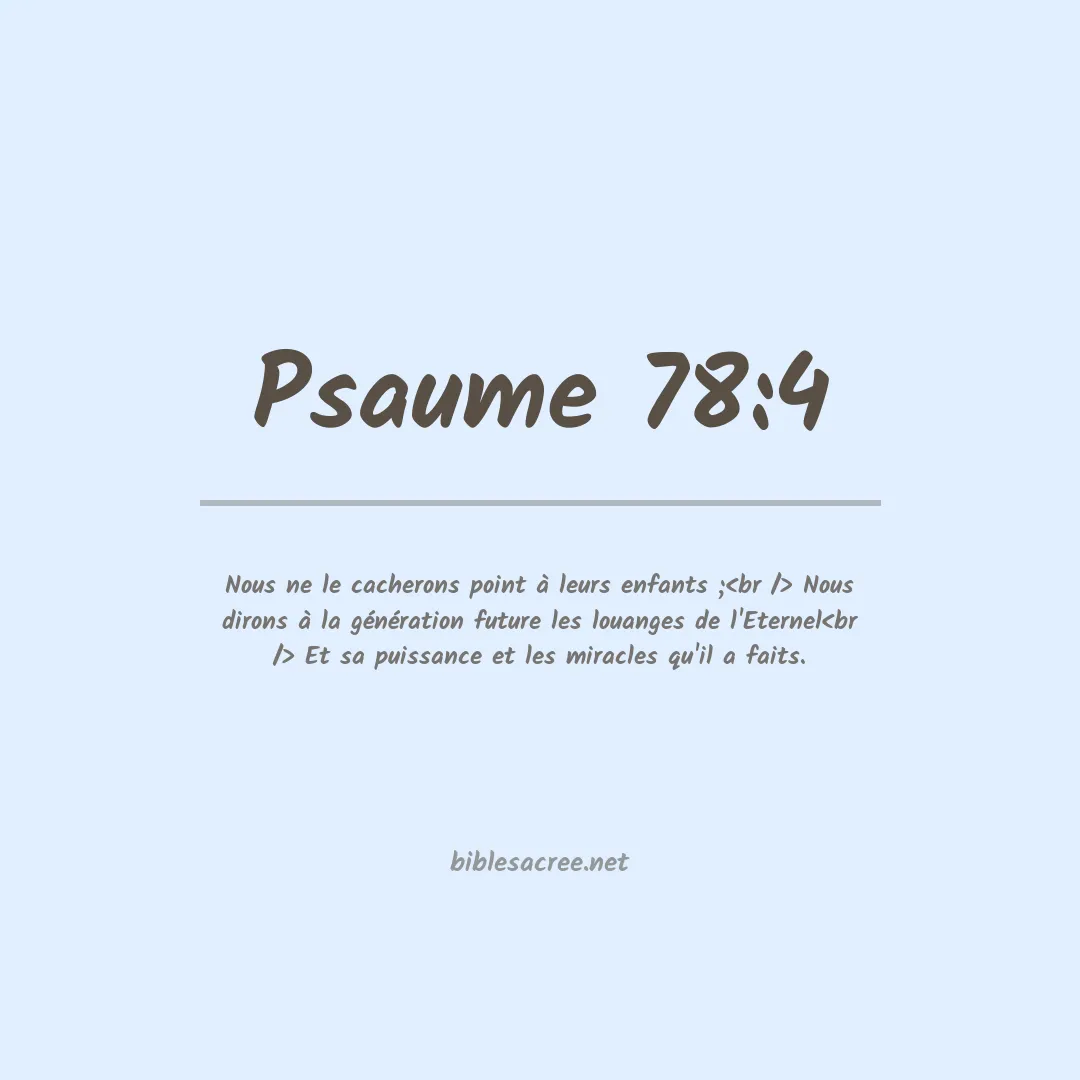 Psaume - 78:4