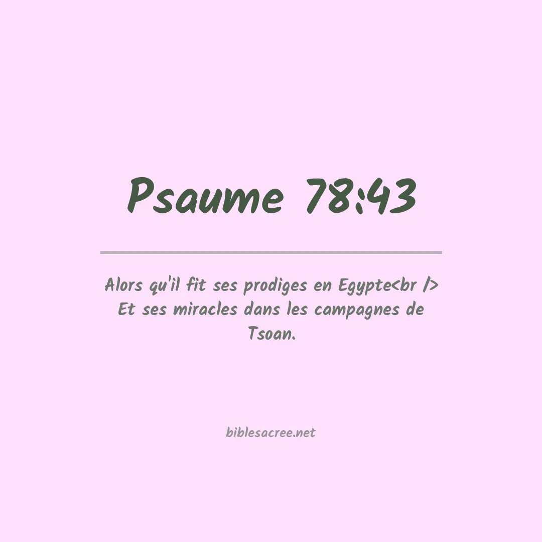 Psaume - 78:43