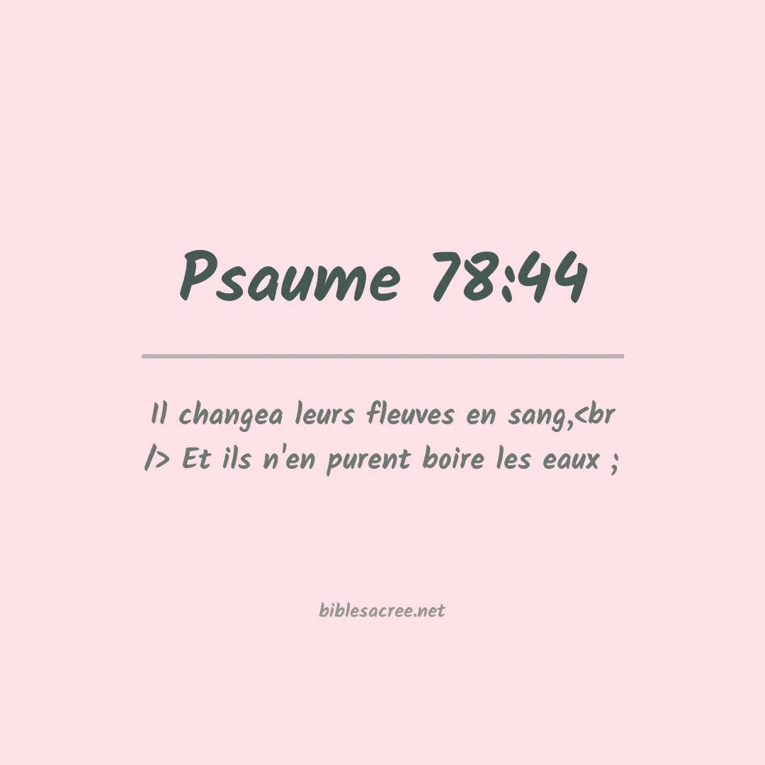 Psaume - 78:44