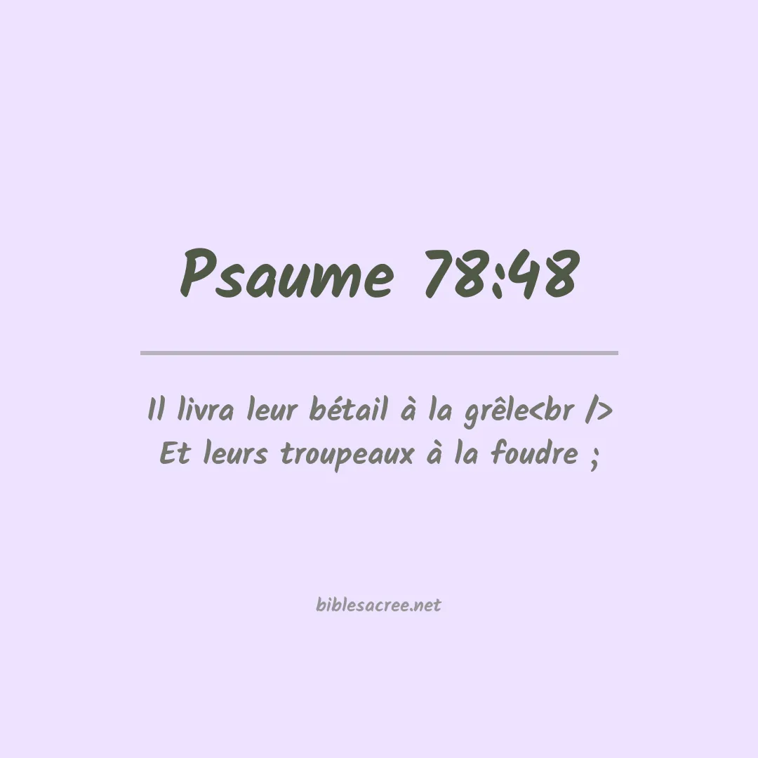 Psaume - 78:48