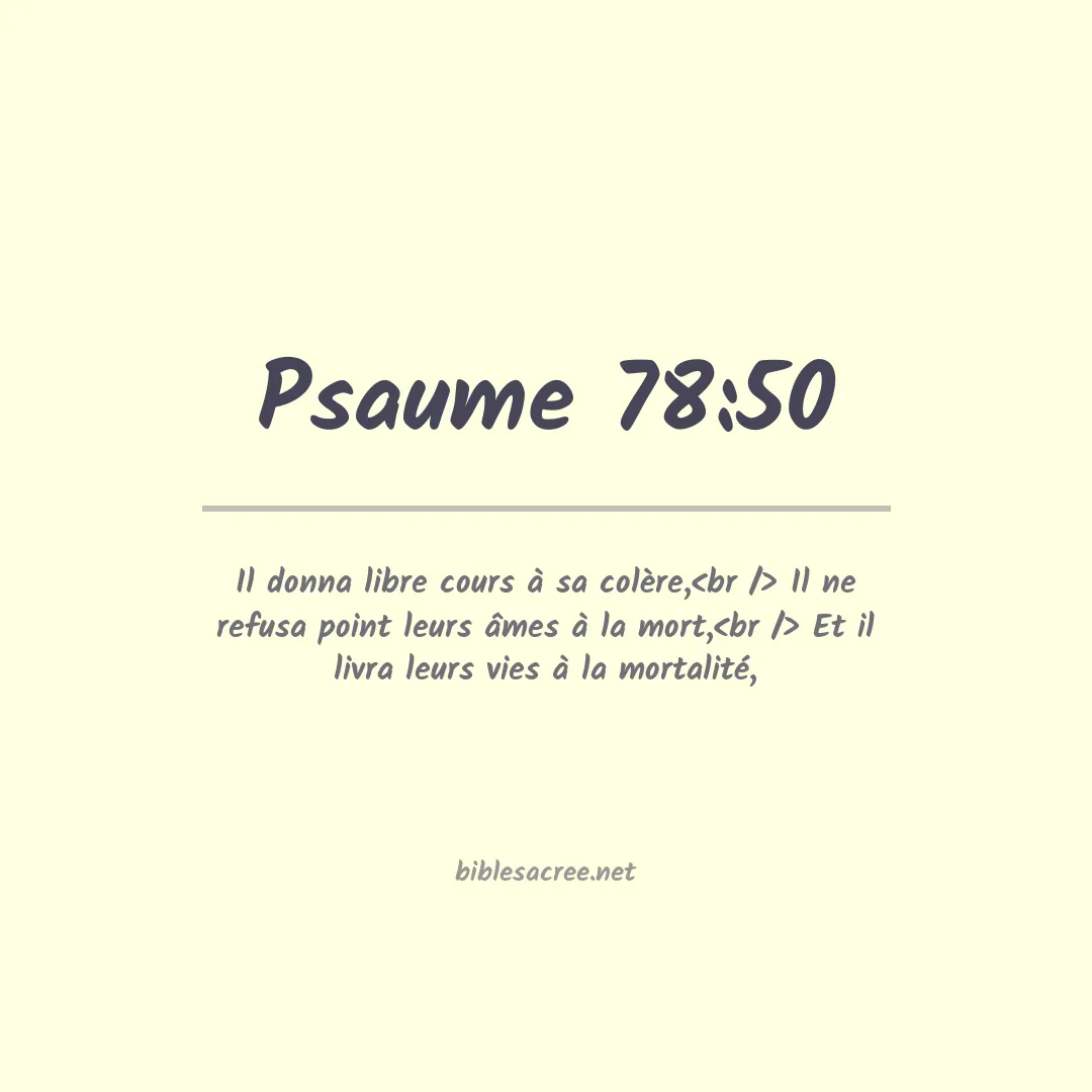 Psaume - 78:50