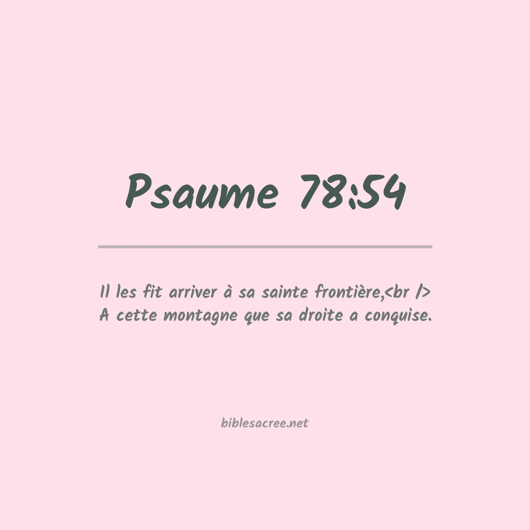 Psaume - 78:54