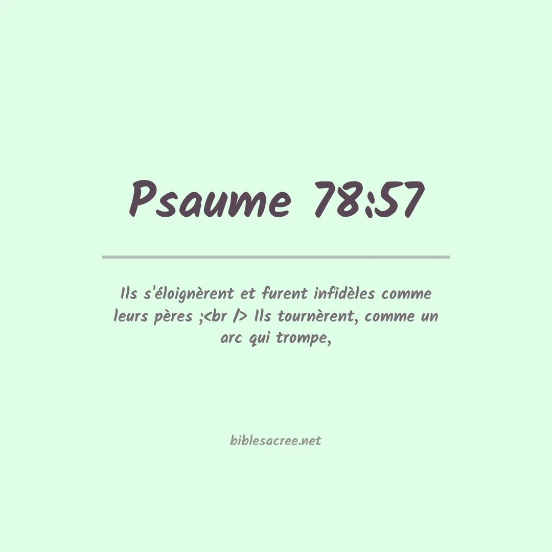 Psaume - 78:57