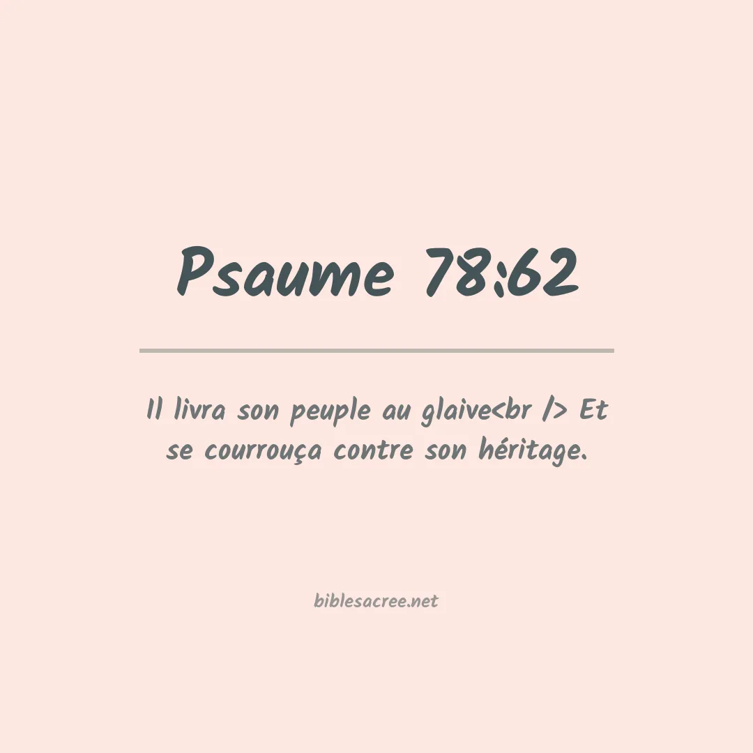 Psaume - 78:62