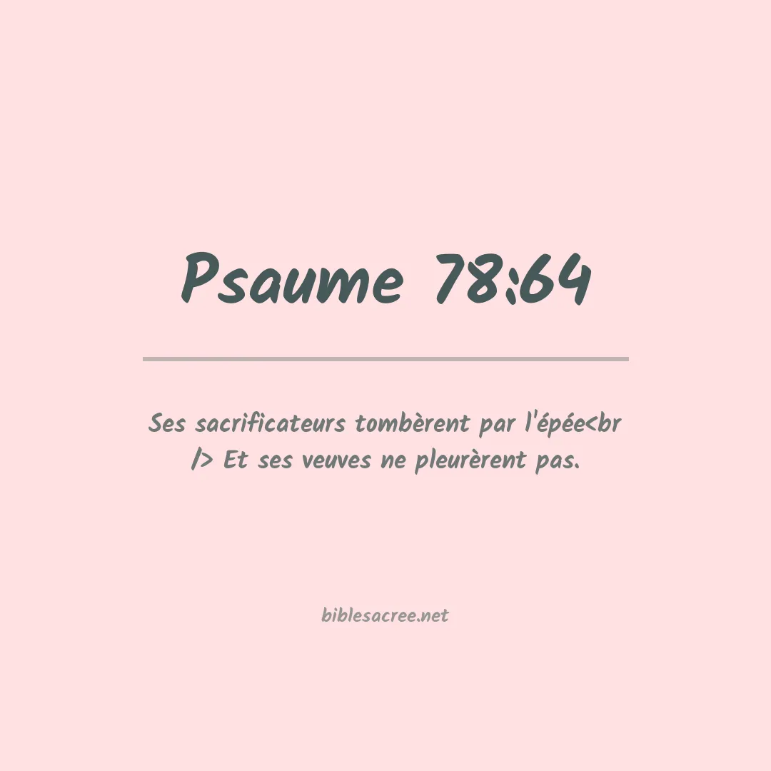Psaume - 78:64