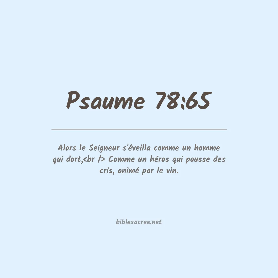 Psaume - 78:65