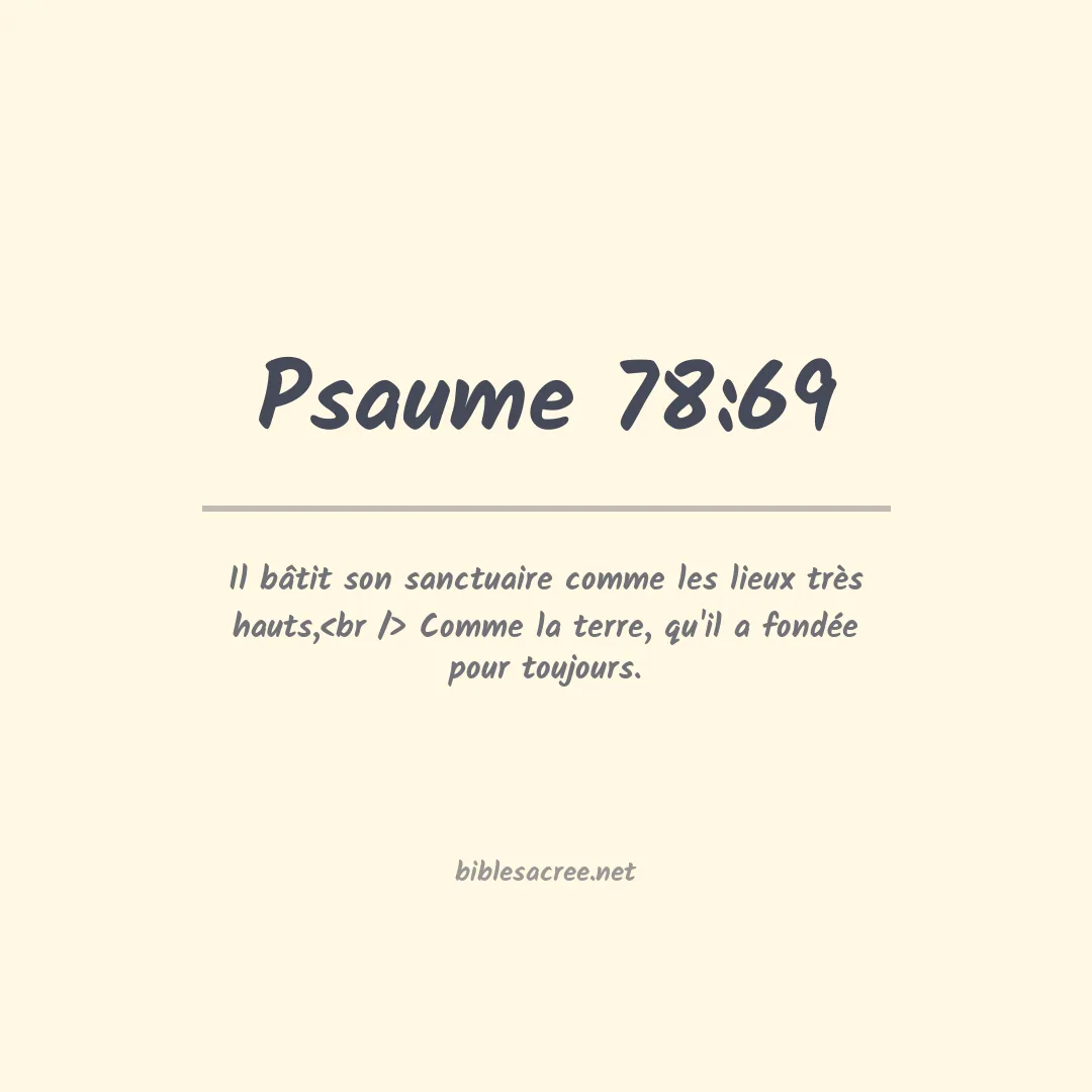 Psaume - 78:69