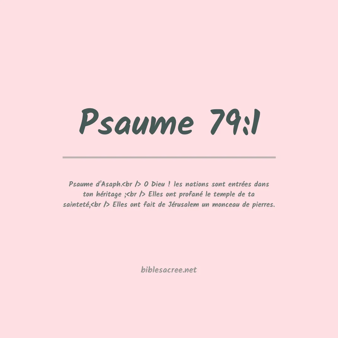 Psaume - 79:1