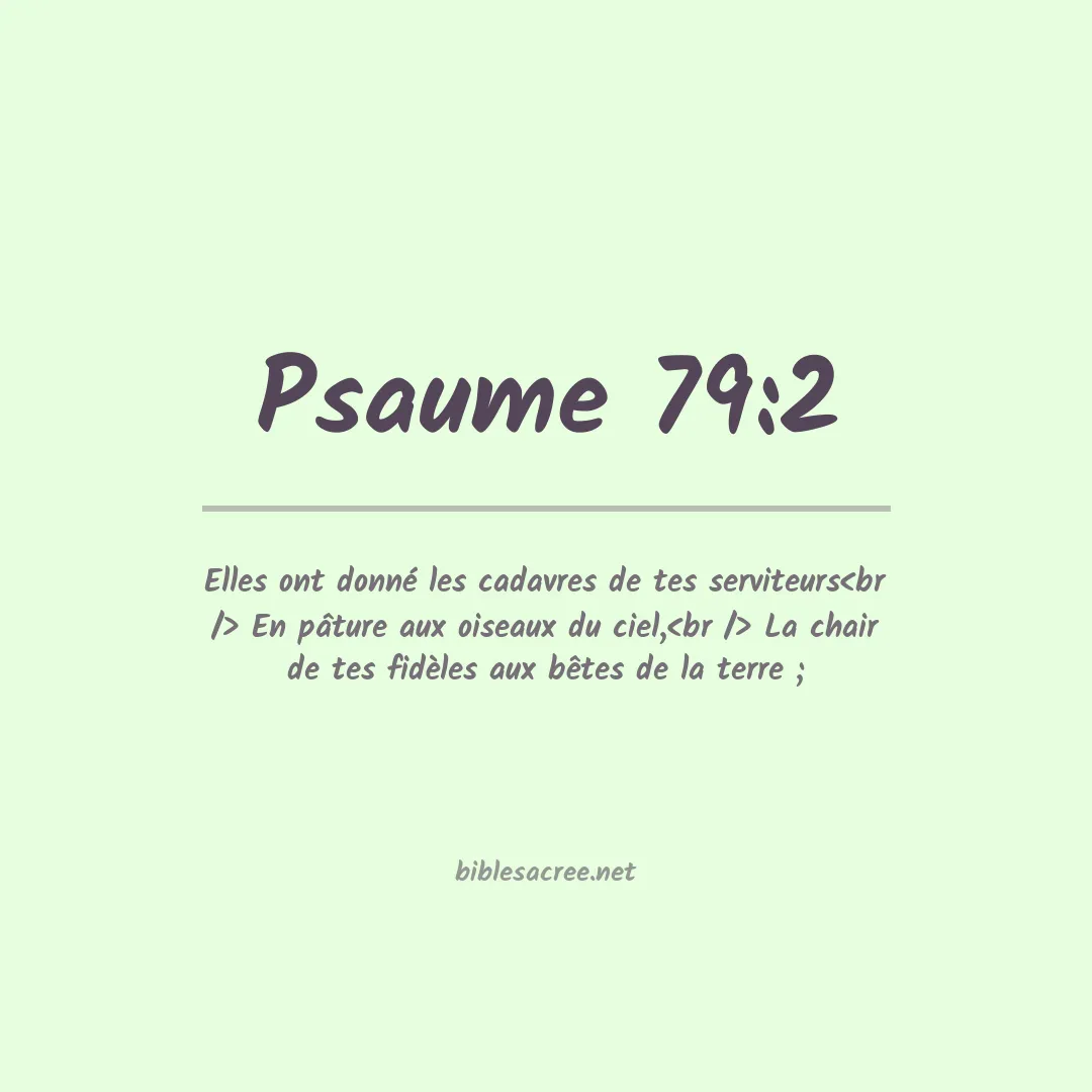 Psaume - 79:2