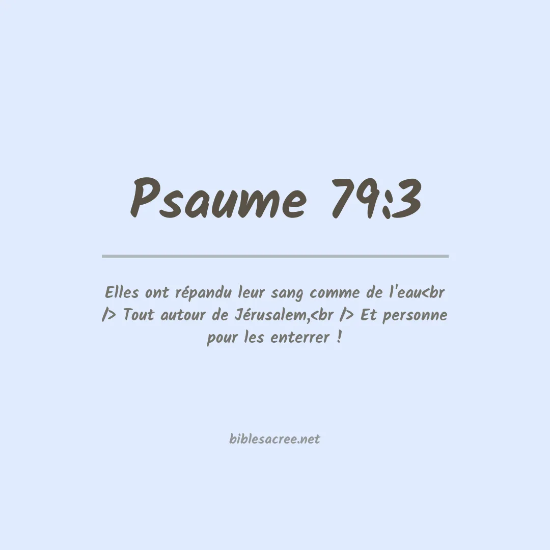 Psaume - 79:3
