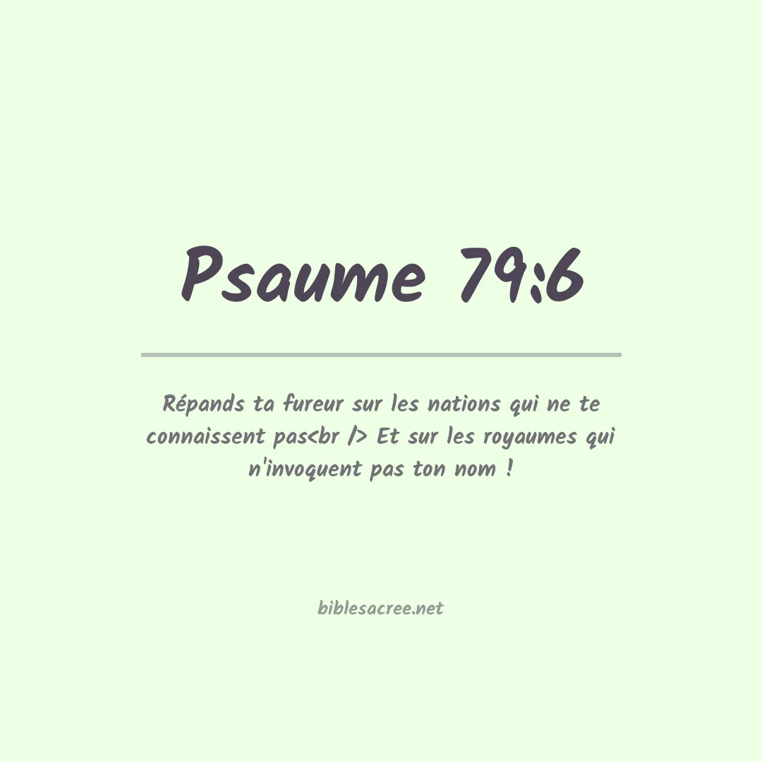Psaume - 79:6