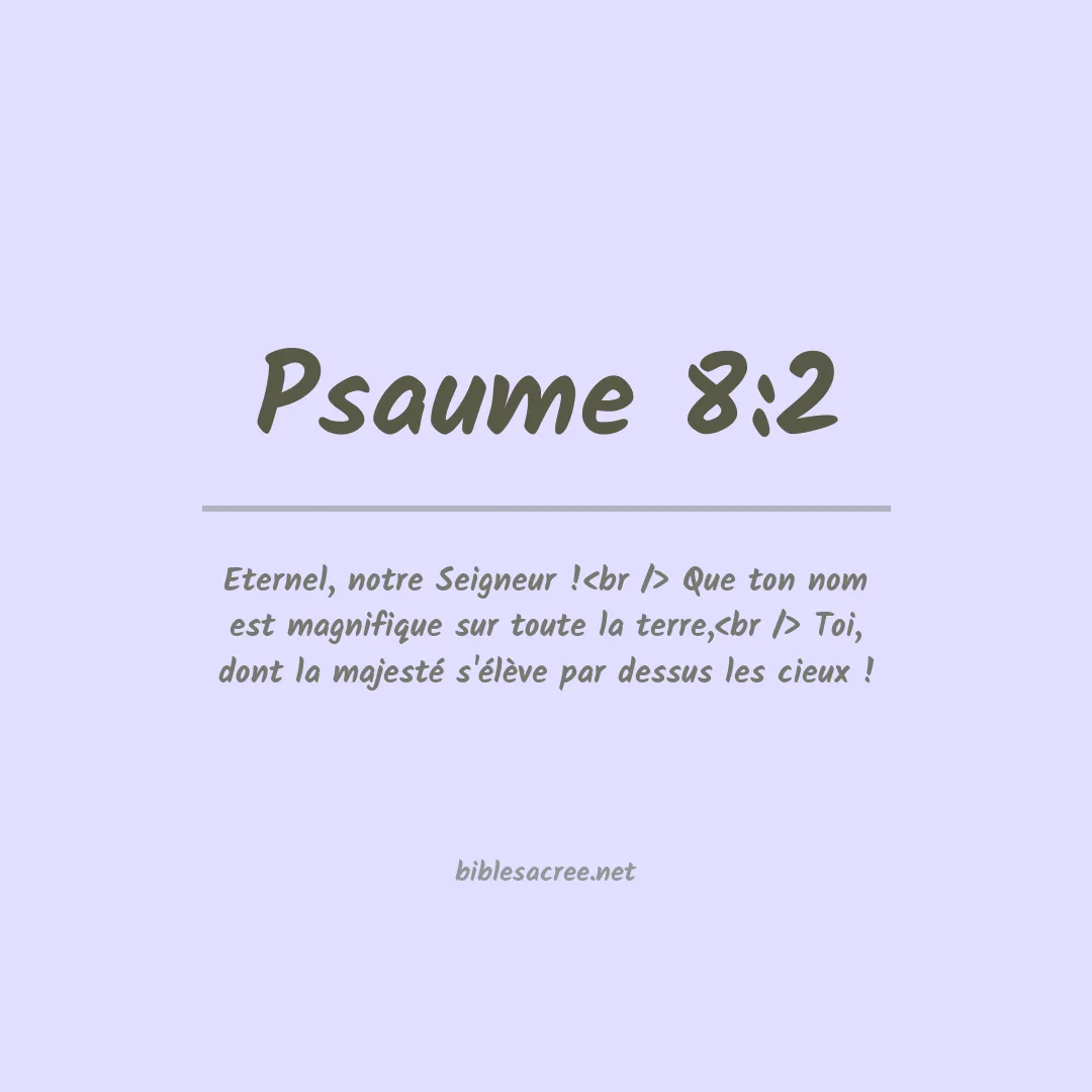 Psaume - 8:2