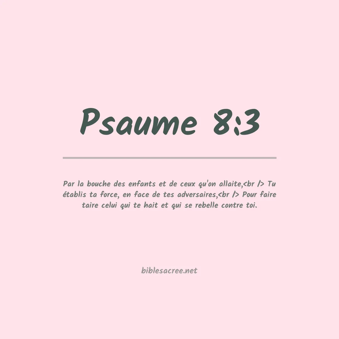 Psaume - 8:3